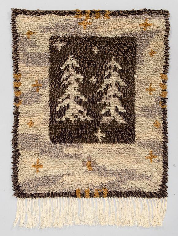 Lyyli Vanhatalo, rya rug / wall textile, model for Wetterhoff, 69 x 56 cm.