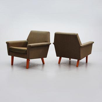 FÅTÖLJER, ett par, 1960/1970-tal.