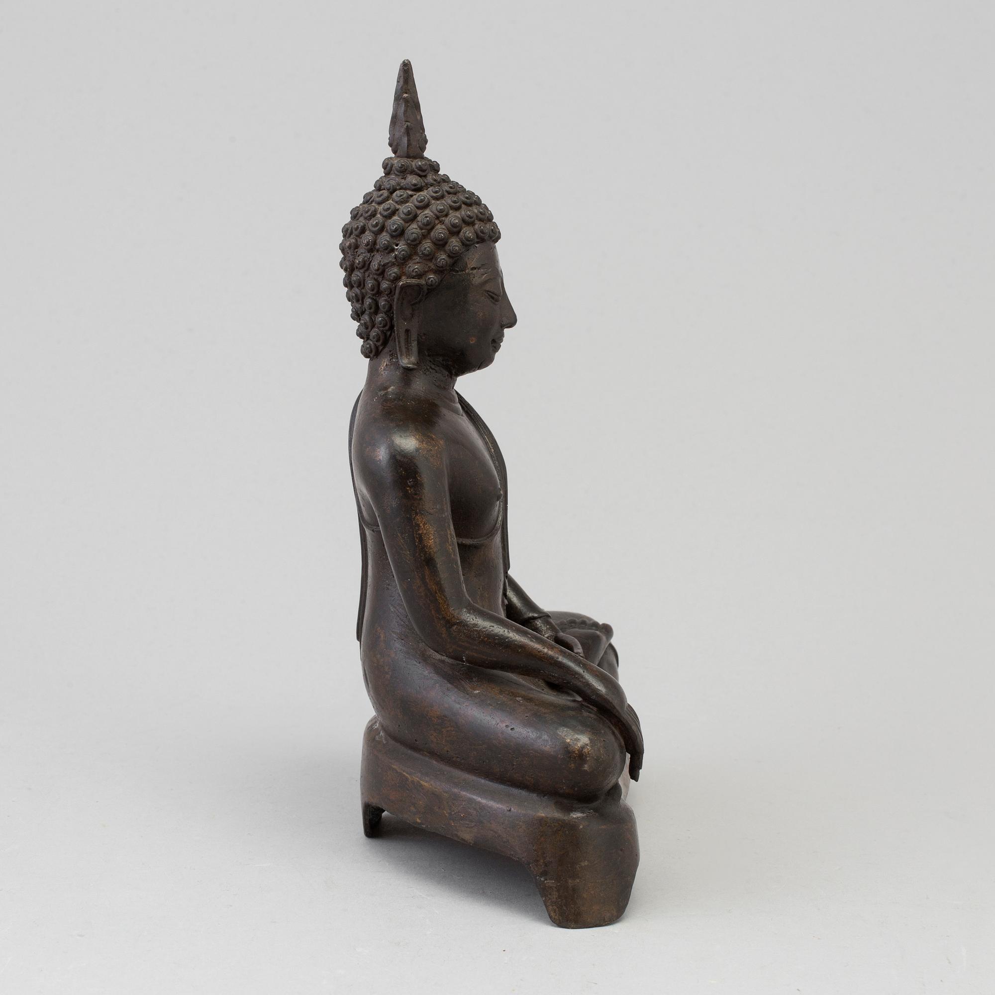 BUDDHA, brons. Thailand, troligen 1800-tal.