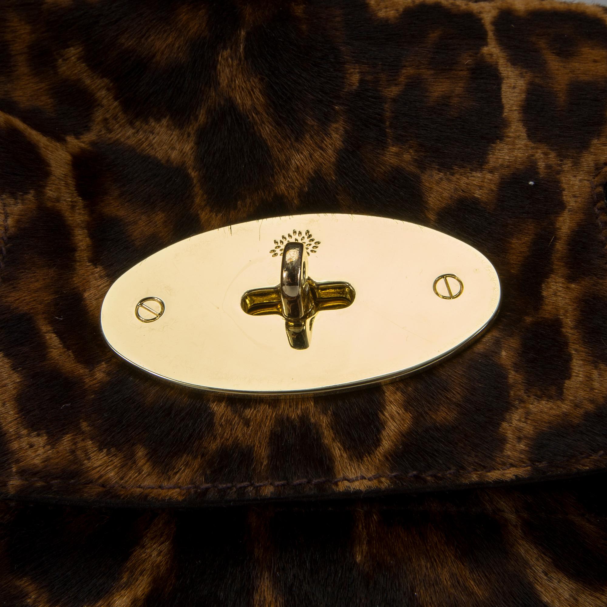 A Mulberry 'Bayswater' leopard imitation calf leather hand bag.