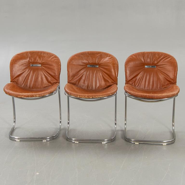 Gastone Rinaldi, Chairs, "Sabrina", 6 plus 1 chair, Italy, 1970s.