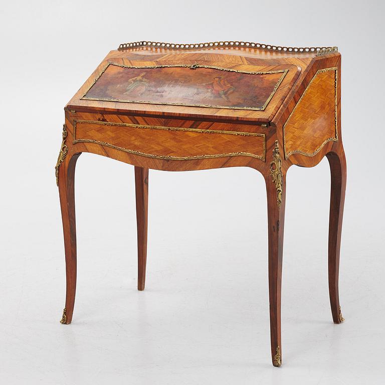 A Louis XV-style secretaire, mid 20th century.