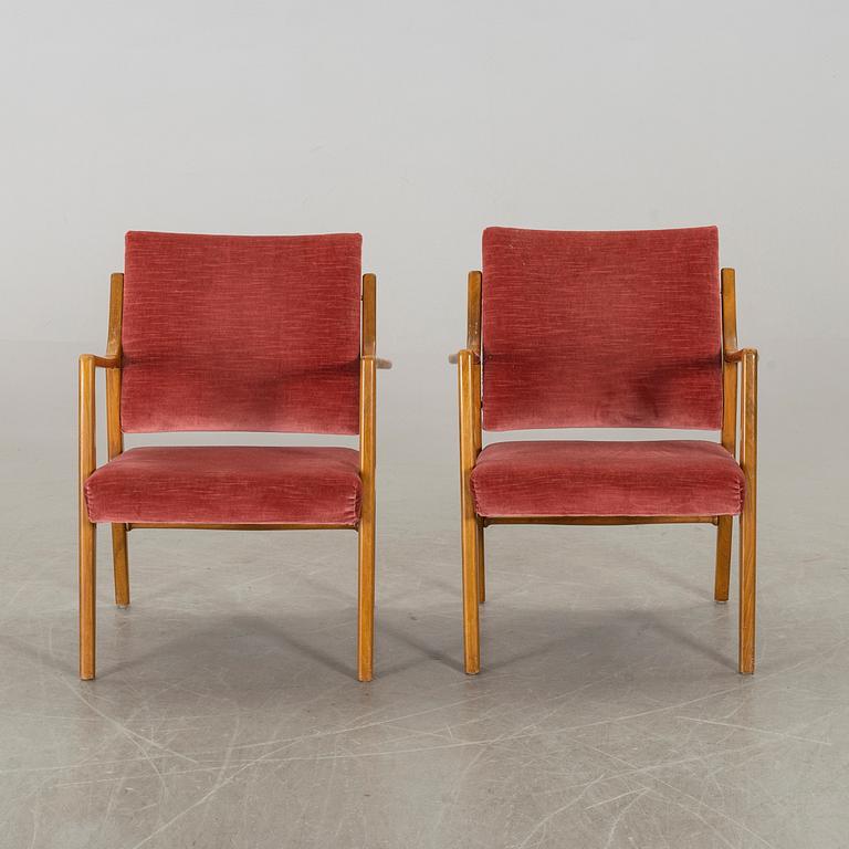 KARL ERIK EKSELIUS, a pair of armchairs.