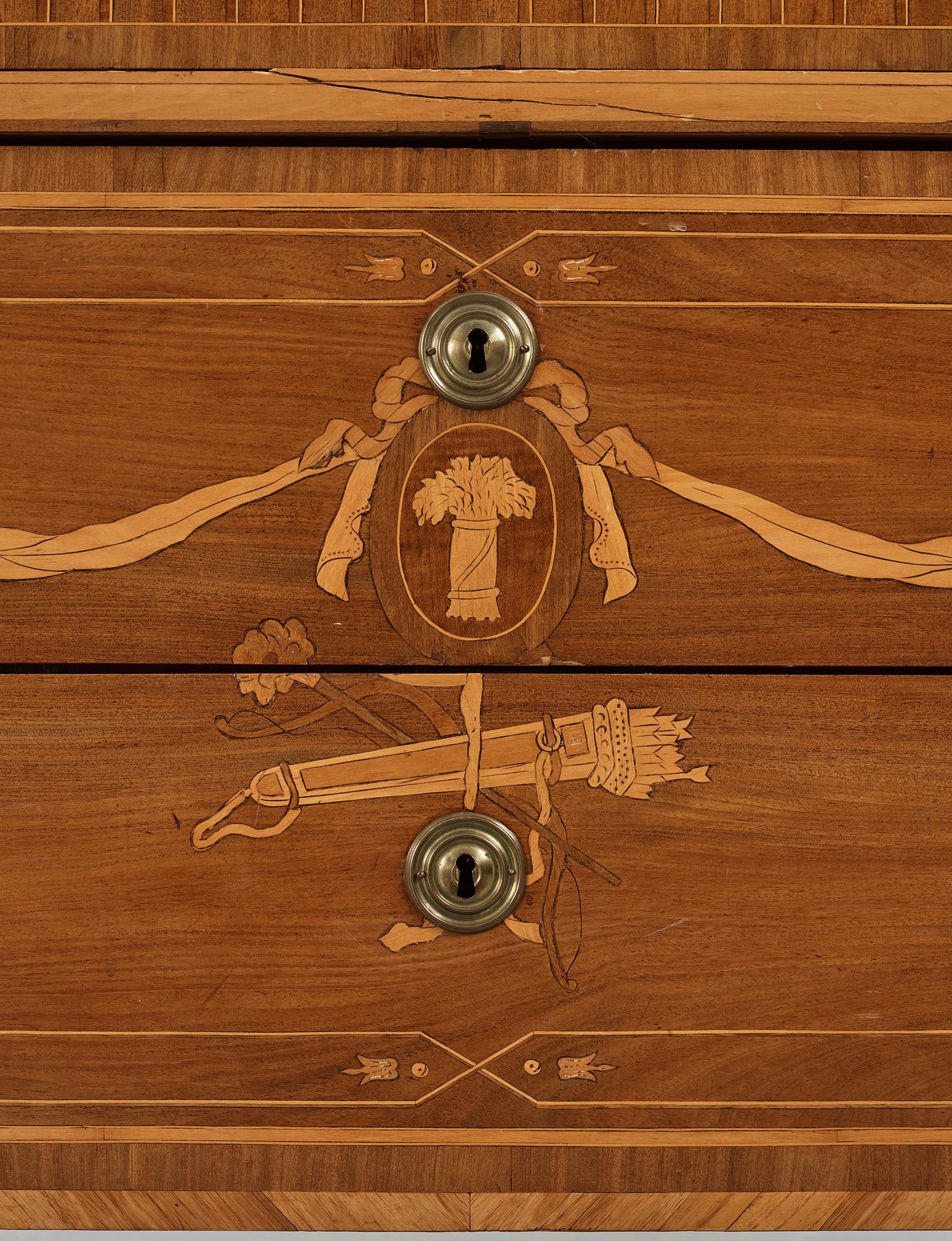 Byrå, tillskriven Nils Petter Stenström (mästare i Stockholm 1781-1790), Gustaviansk.