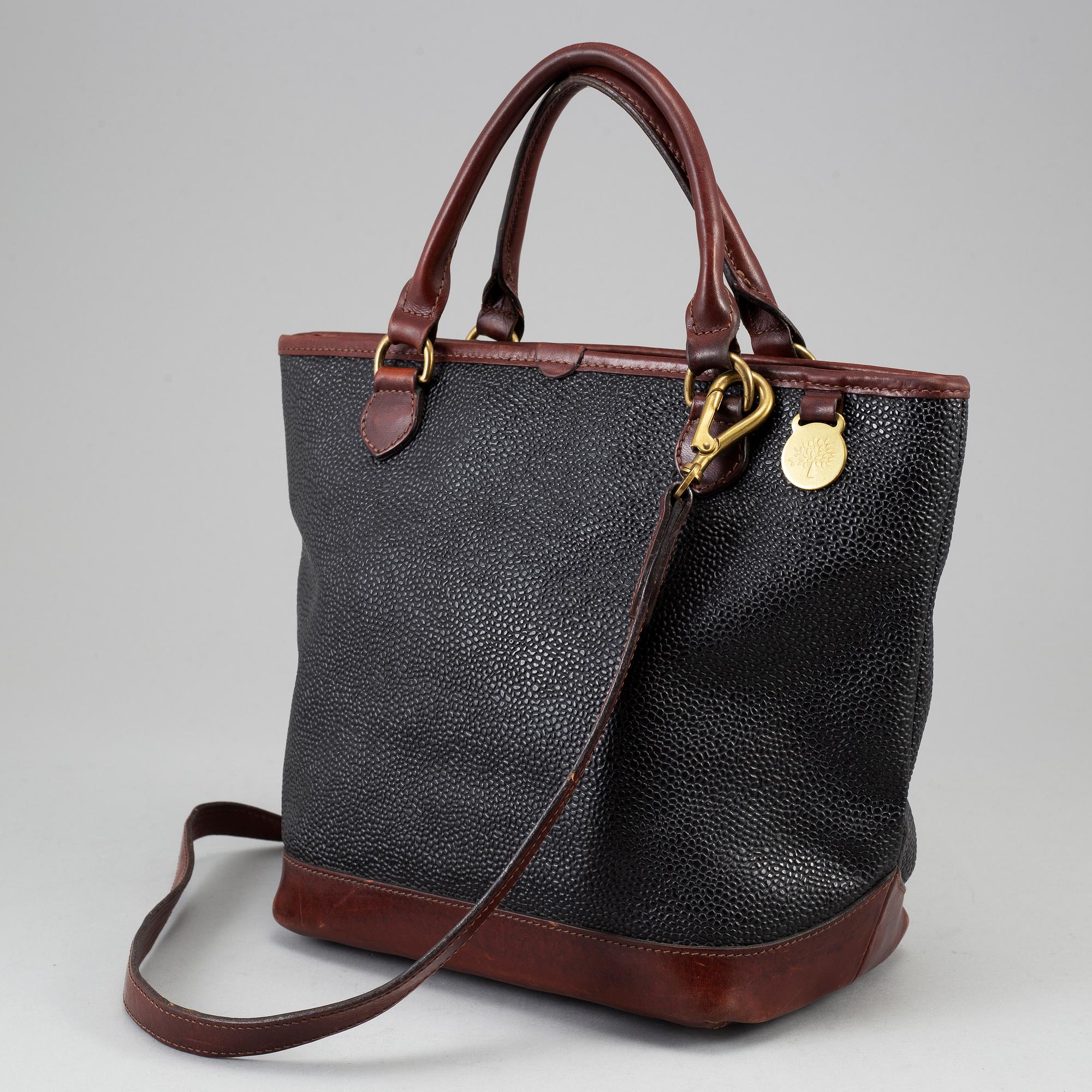 MULBERRY a scotchgrain leather bag. Bukowskis