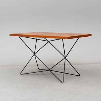 BENGT JOHAN GULLBERG, 'A2/Triple height table', steel and teak veneer, designed c.1952.