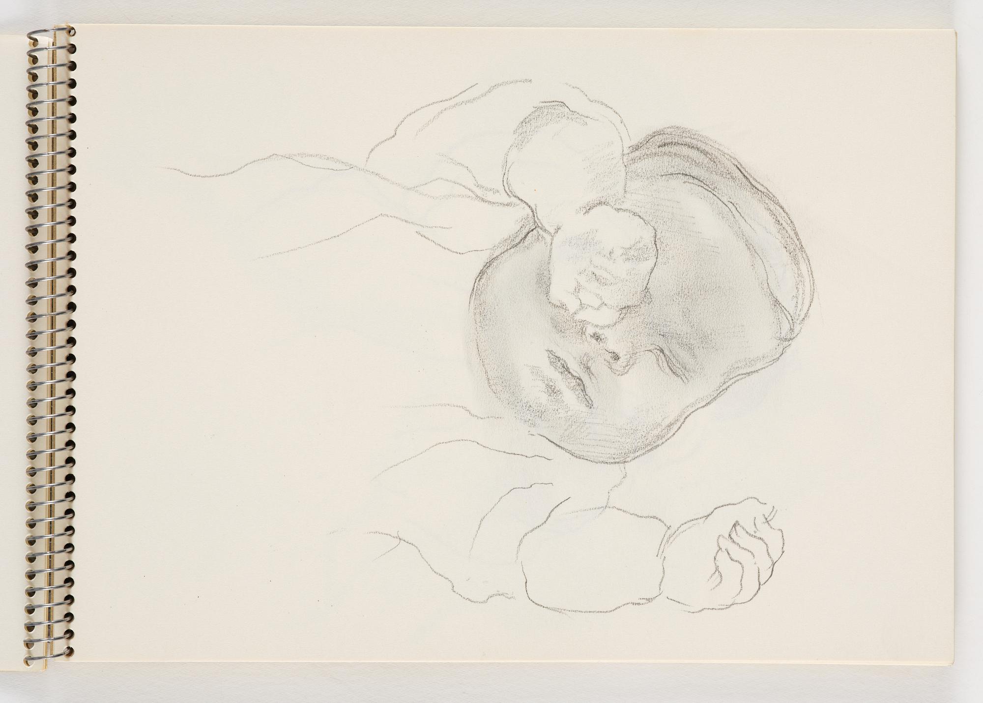 Lotte Laserstein, Skissblock med 19 teckningar varav 1 signerad.