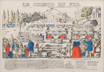 POSTER, xylograph, hand coloured, Pellerin Imagerie d’Epinal, France, end of 19th century.