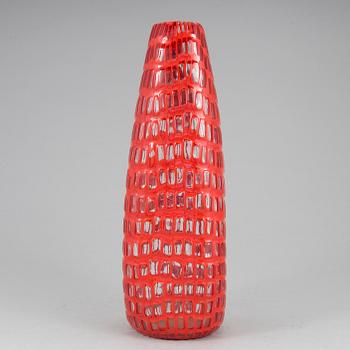 An "Occhi" glass vase, Tobia Scarpa for Venini 1997.