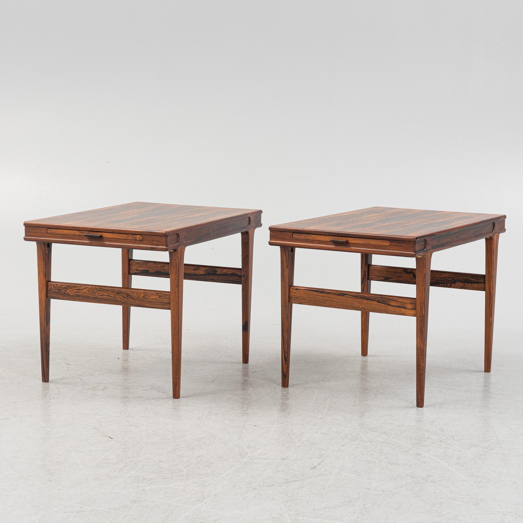 Johannes Andersen, sidobord, ett par, 1960-tal.