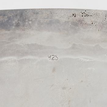 Gräddkanna, sockerskål samt bricka, sterlingsilver, Peru, 1950-tal.