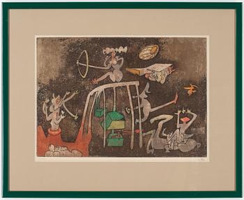 Roberto Matta · ROBERTO MATTA, färglitografi, signerad och numrerad 78/100.