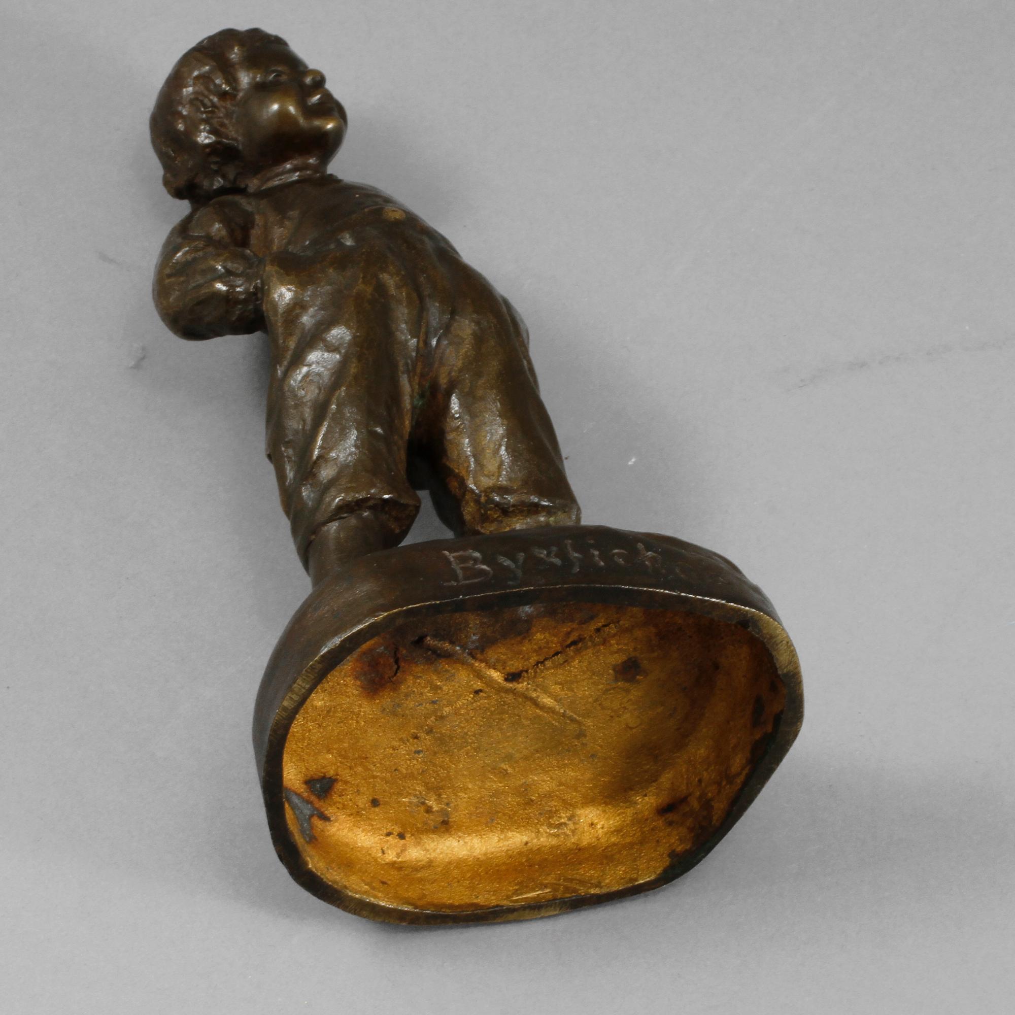 LENA BÖRJESON, skulptur, brons, signerad.