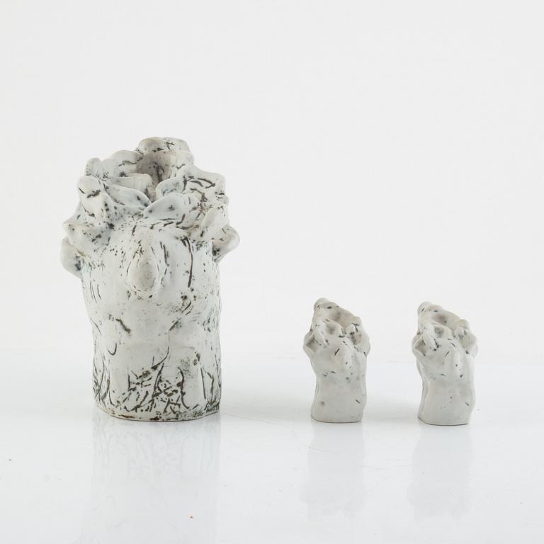 Henrik Allert, a group of three ceramic figurines, Pentik, Finland.