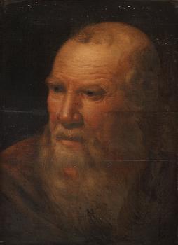 462. Jacob Jordaens Attributed to, The head of a bearded man, a study.