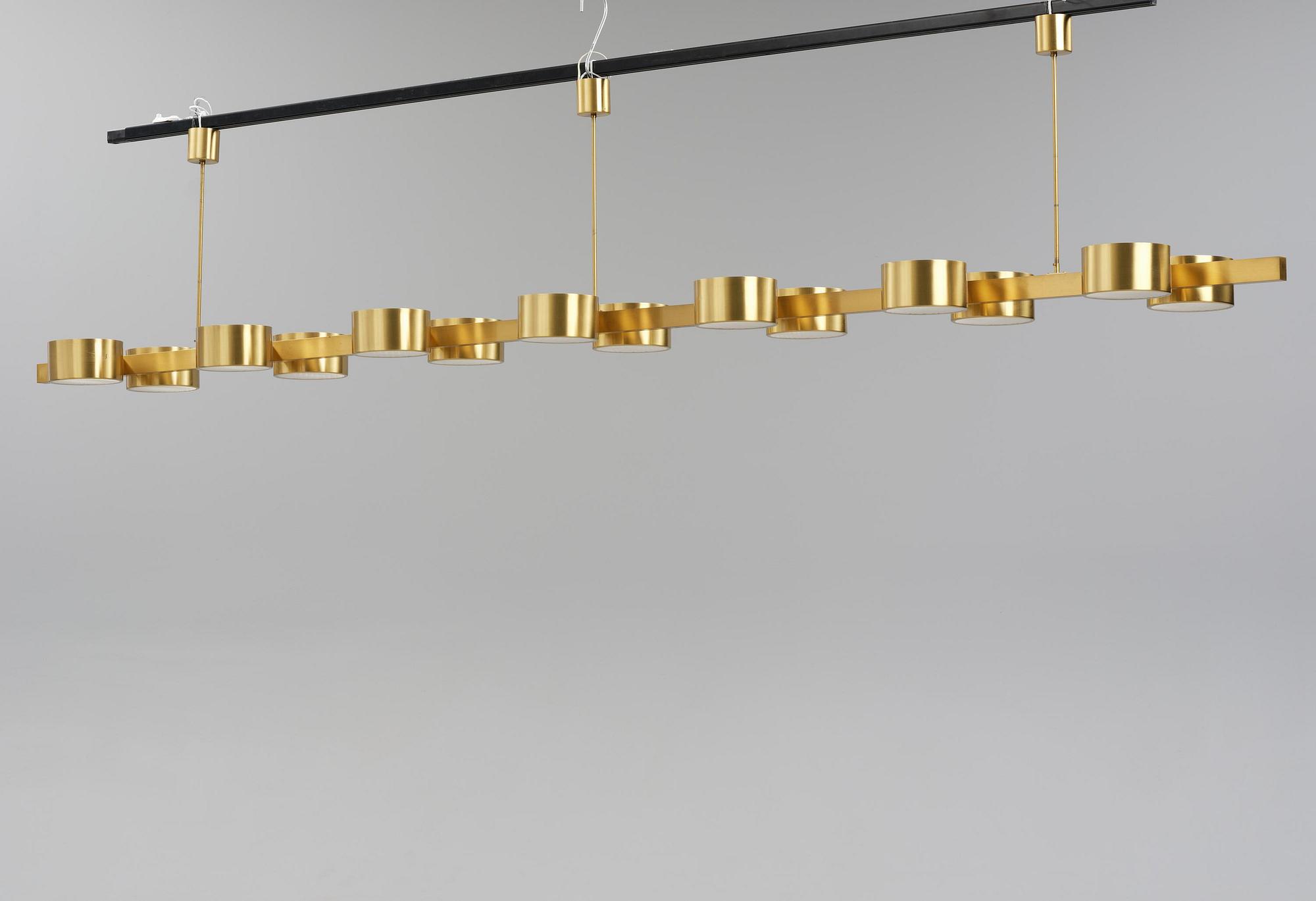 Hans-Agne Jakobsson, a monumental ceiling lamp model T 261/14, Hans-Agne Jakobsson AB, Markaryd, 1950s-60s.