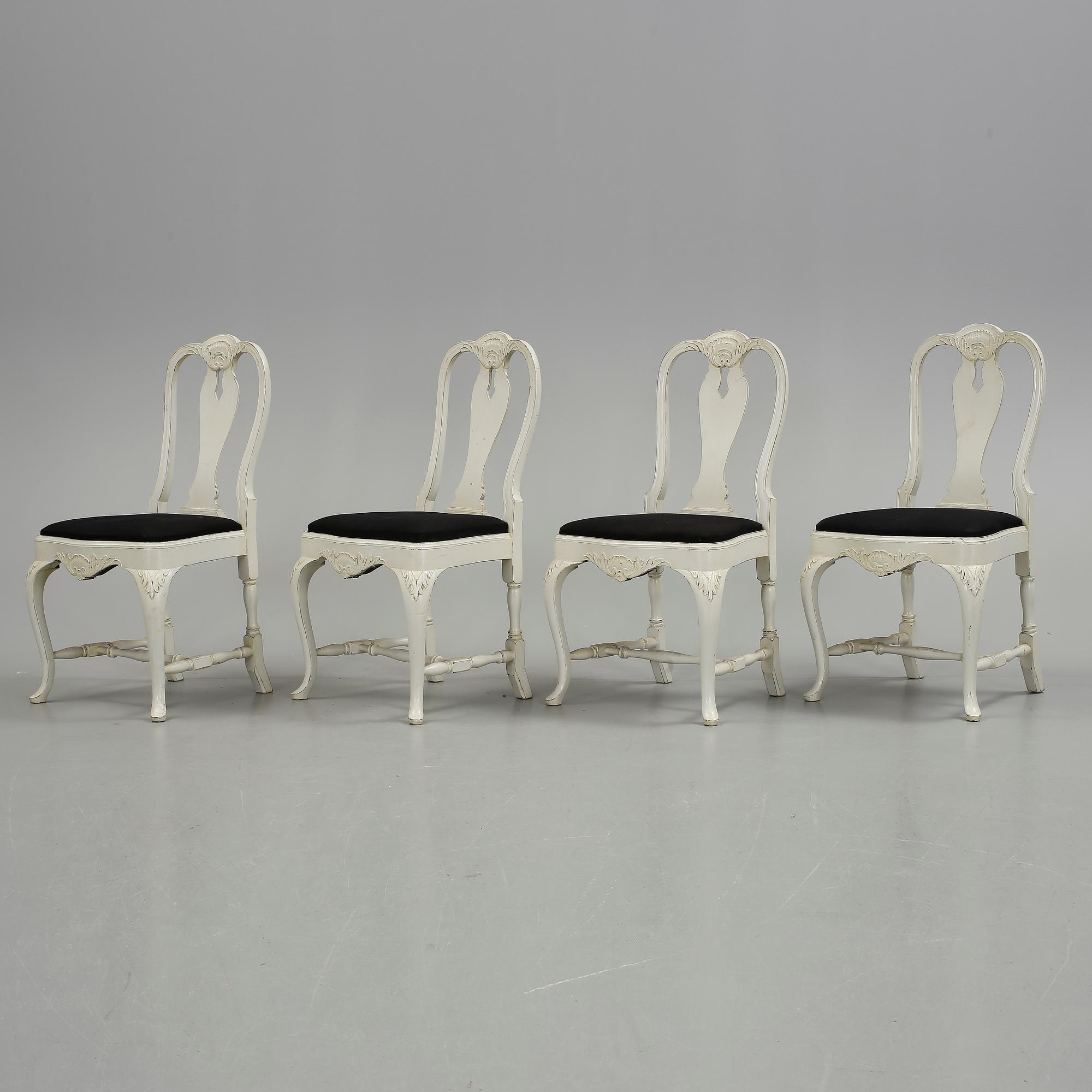 STOLAR 4 st, rokokostil, 1900-talets början.