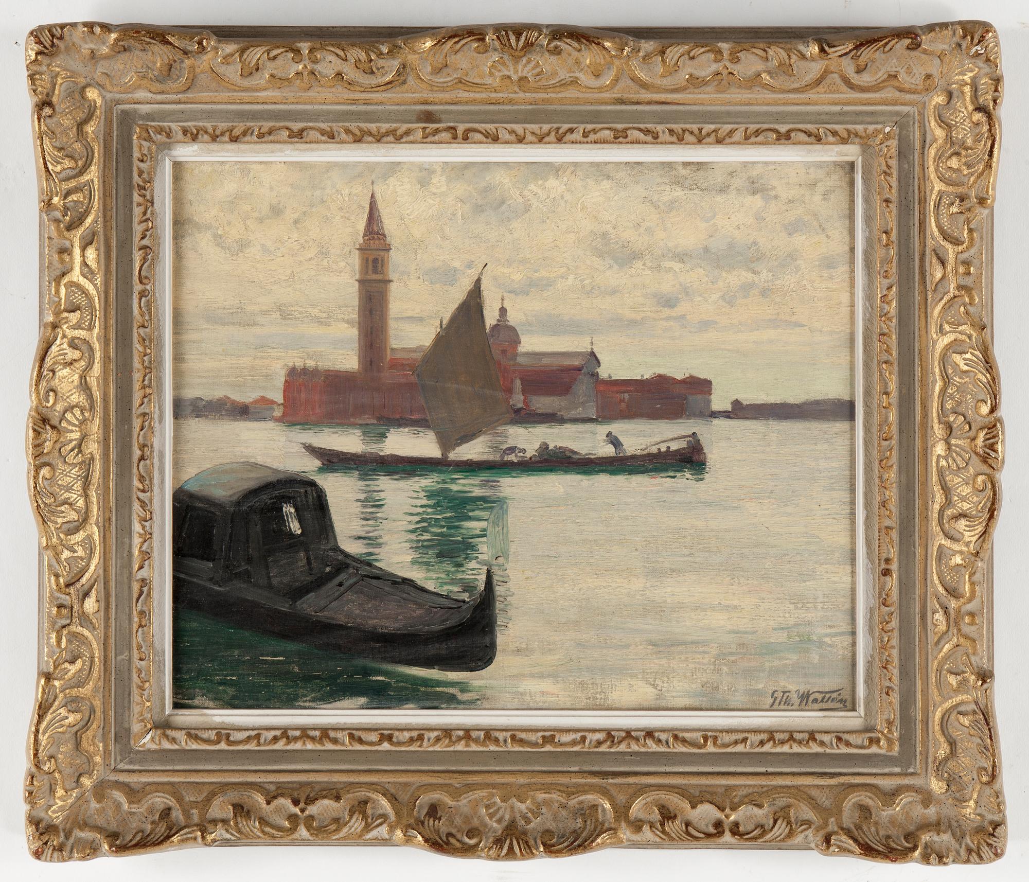 GUSTAF THEODOR WALLÉN, olja på duk, signerad.