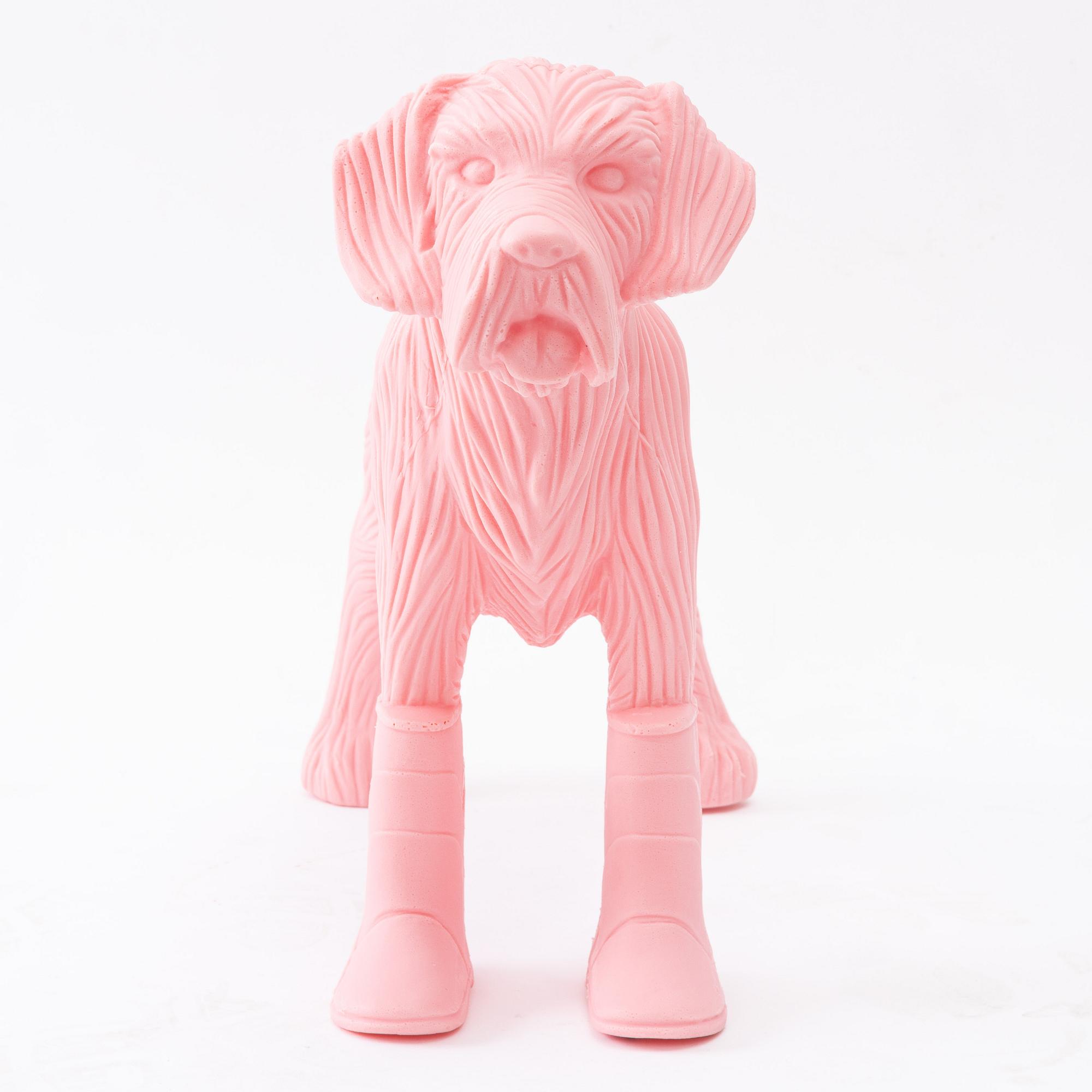 William Sweetlove, "Cloned Schnauzer with water bottle". (Pink).