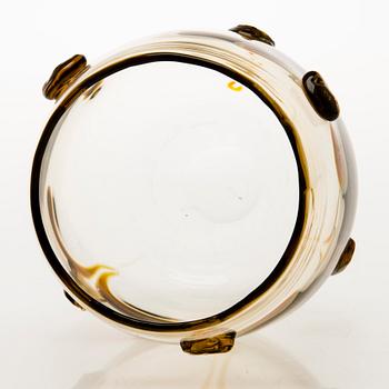 INKERI TOIKKA 1980s Glass Vase, signed Inkeri Toikka Nuutajärvi Notsjö.