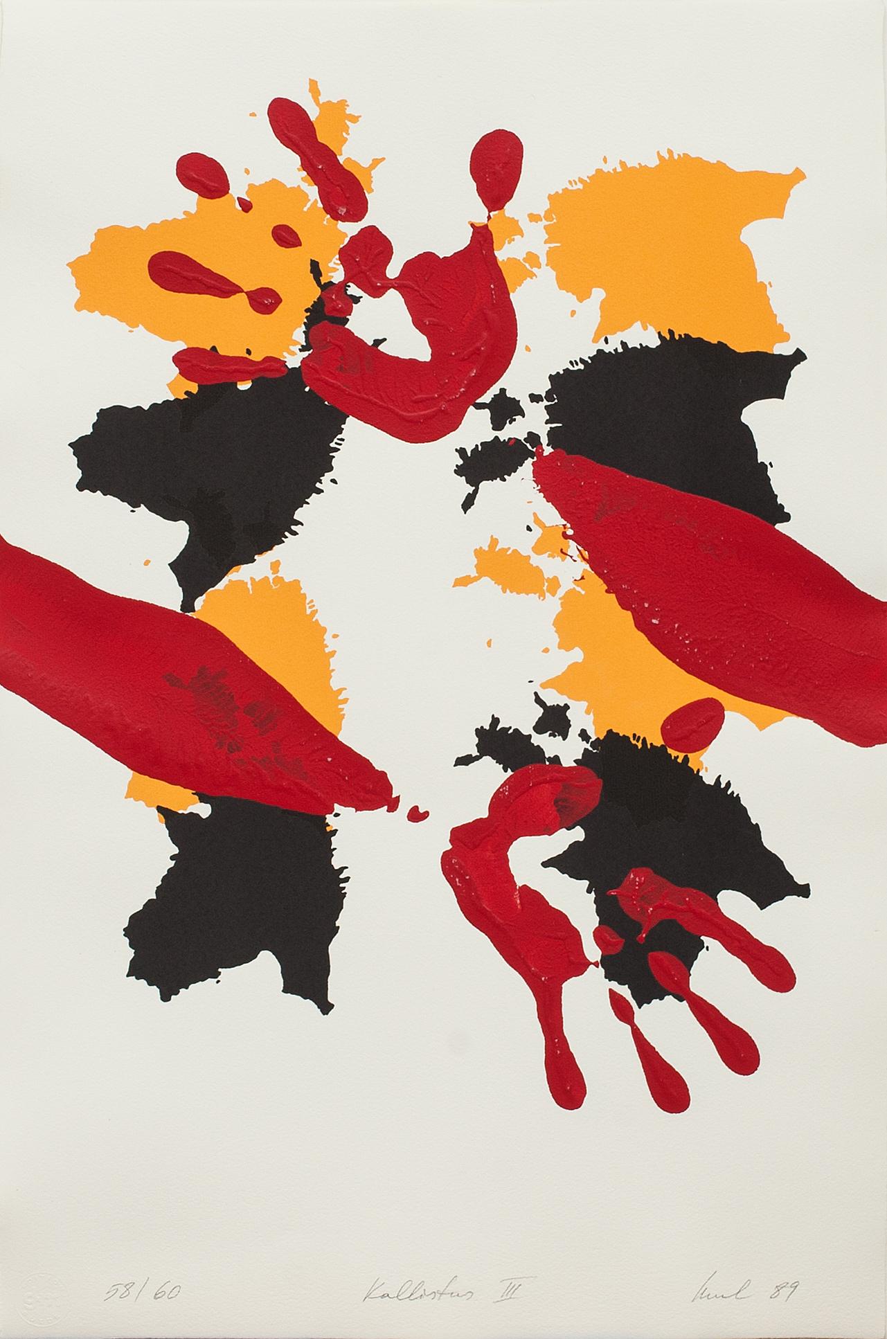 RAUL MEEL, färgserigrafi, signerad, numrerad 58/60 och daterad- 89.