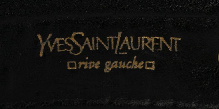 BÄLTE, 2 st, Jil Sander och Yves Saint Laurent.