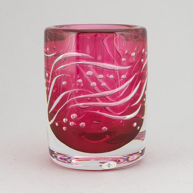 Olle Alberius, an Ariel glass vase, Orrefors.