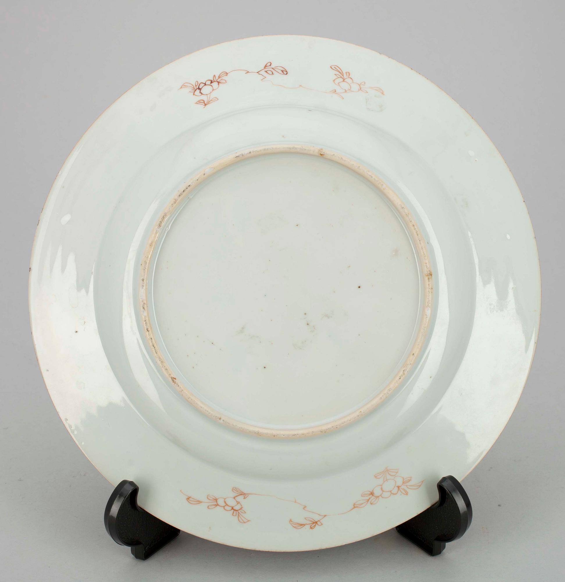 TALLRIK, porslin, Qianlong, Kina 1700-tal.