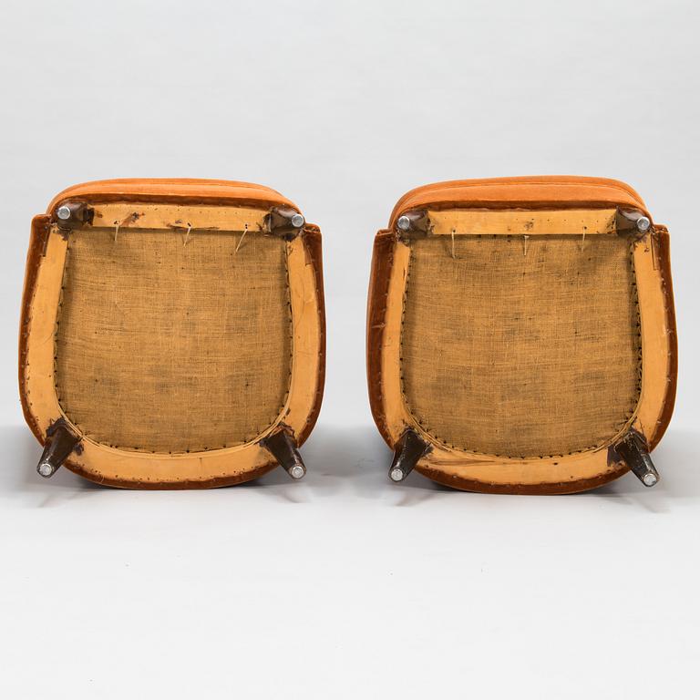 GUNNEL NYMAN, a pair of late 1930's armchairs for Oy Boman Ab.