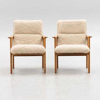 Karl Erik Ekselius, armchairs, a pair  
JOC furniture, 1960s.