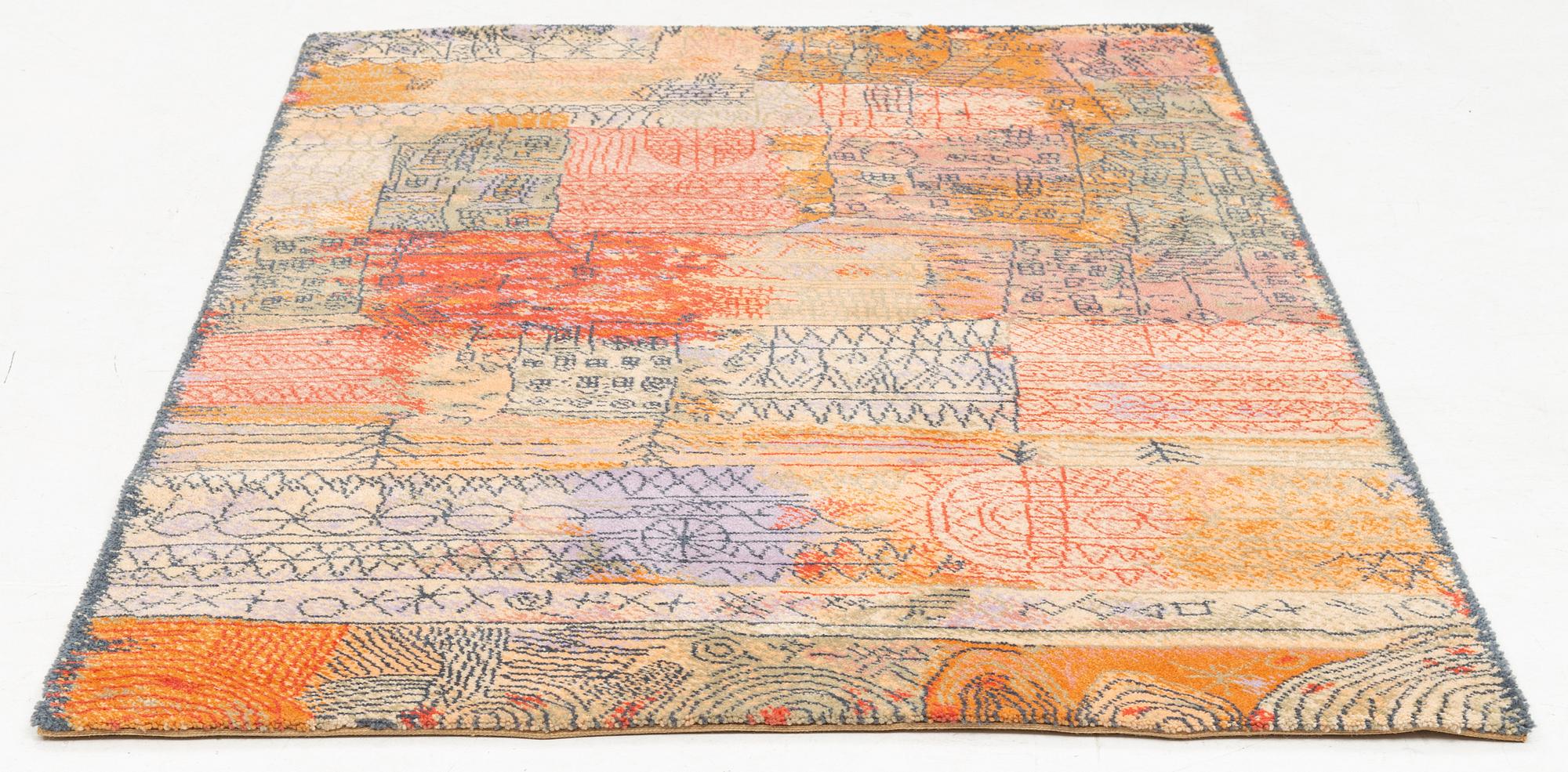 Paul Klee, matta, ”Florentinisches villenviertel”, maskingjord flossa, ca 200 x 140 cm.