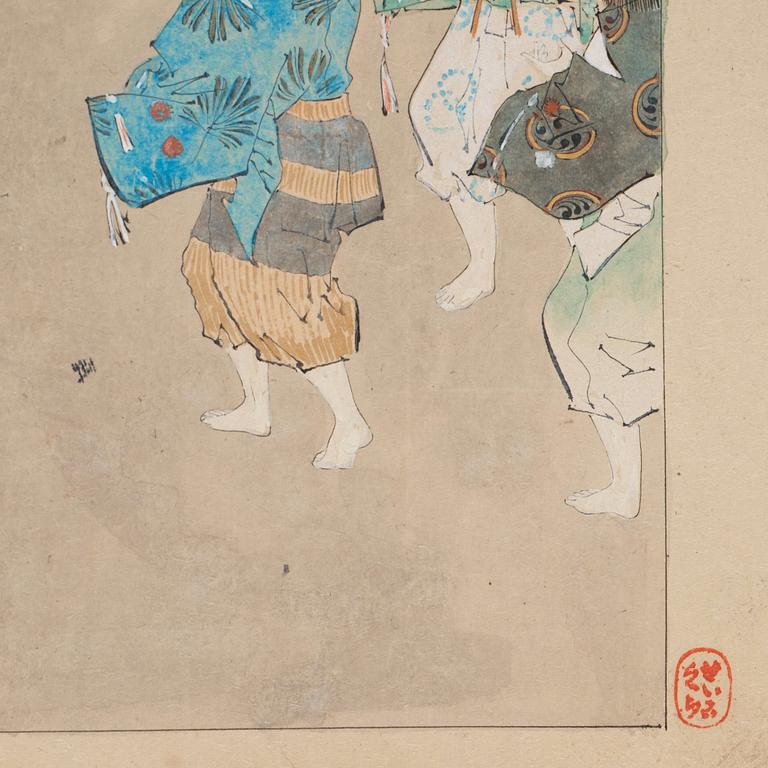 MAKIMONO, Japan, tidigt 1900-tal.