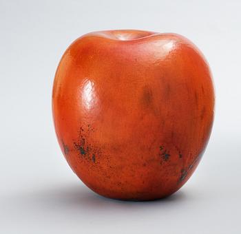 A Hans Hedberg faience apple, Biot France.