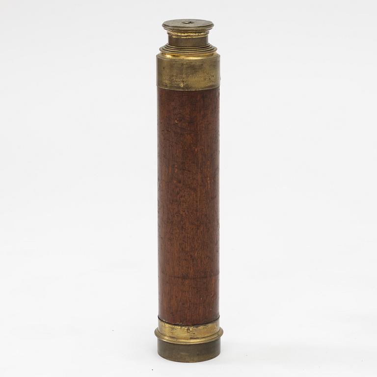 A telescope by F Newton Leicester, 19th century.