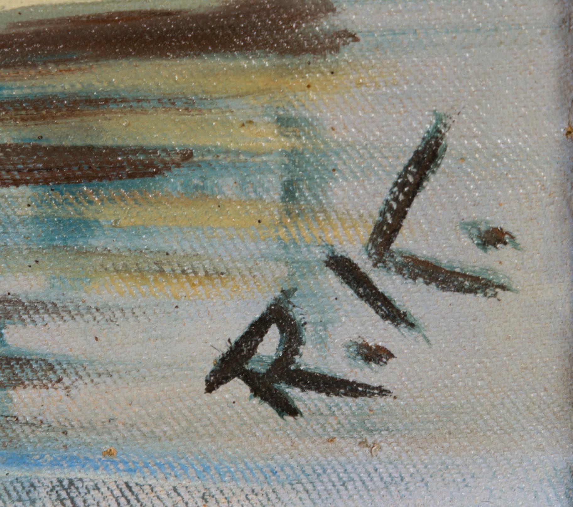 RUDOLF KOIVU, oil on canvas, signed R.K.