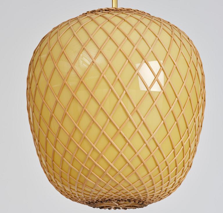 Swedish Modern, a pair of ceiling lamps, 1940s.