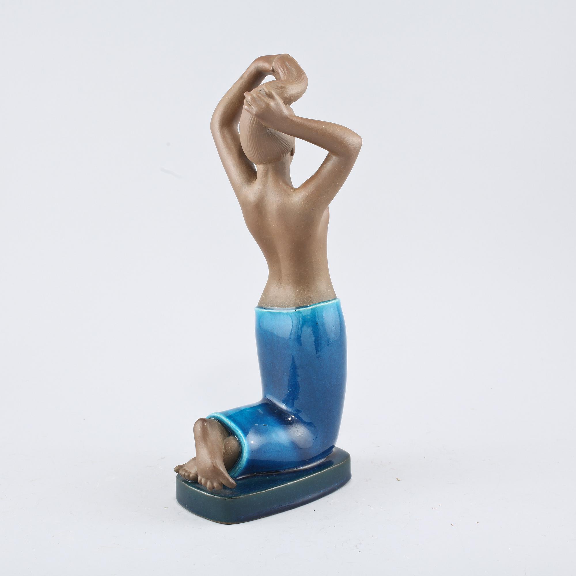 FIGURIN, stengods, Johannes Hedegaard, Royal Copenhagen, 1900-talets andra hälft.
