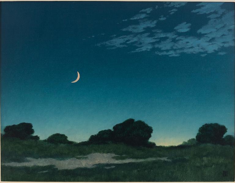 Michael Bennallack-Hart, Landscape with Moon.