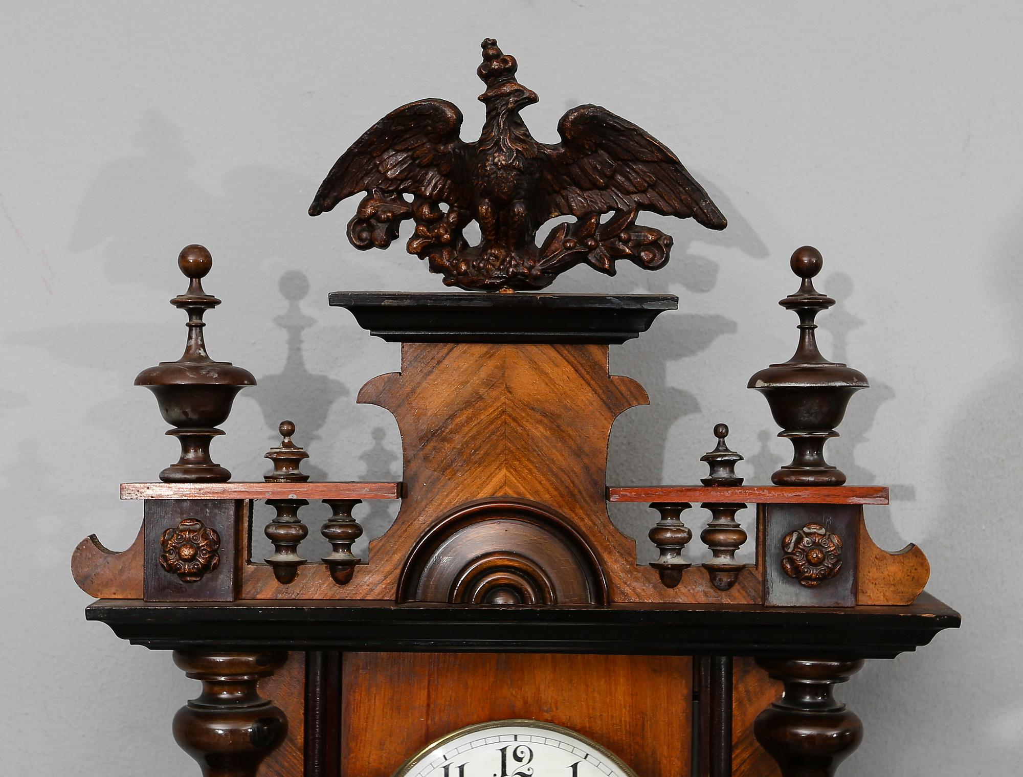 VÄGGPENDYL, sent 1800-tal.