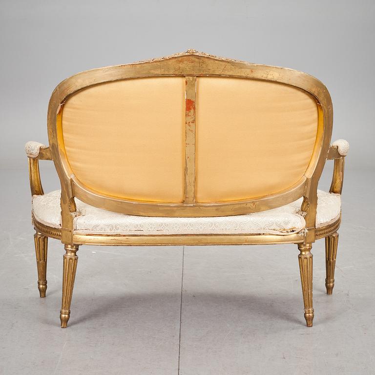 SOFFA, Louis XV-stil, omkring 1900.