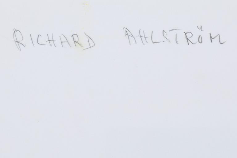 Richard Ahlström, photograph, signed.