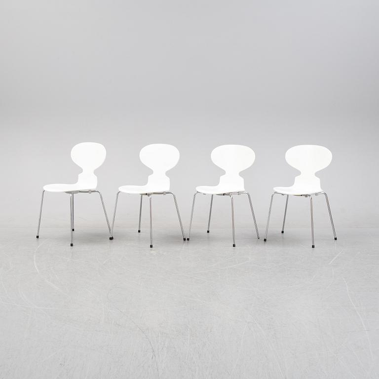 Arne Jacobsen, stolar, 4 st, "Myran", Fritz Hansen, 2000-2003.