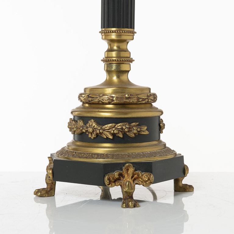 Einar Bäckströms Metallvarufabrik, bordslampor, ett par, modell 5510, Malmö, 1900-talets mitt.