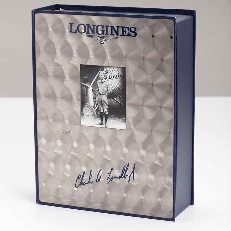 LONGINES, Lindberg hour angle, wristwatch, 38 mm.