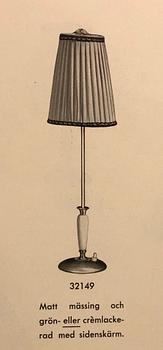 Bertil Brisborg, a pair of table lamps model "32149", Nordiska Kompaniet, 1940s-50s.