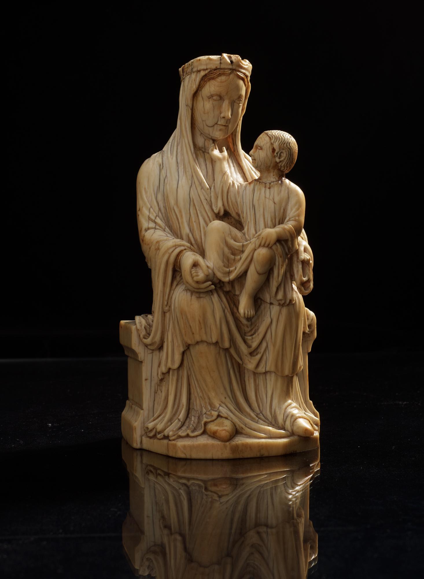 MARIA MED JESUSBARNET. Frankrike, 1200-talets andra hälft. Gotisk.