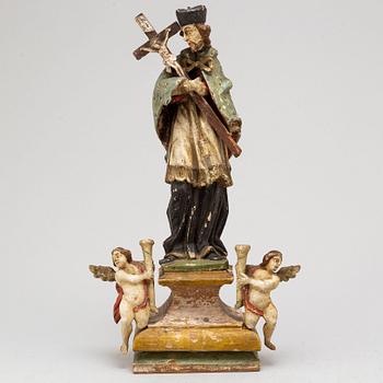 A wooden sculpture, 18th / 19th century.