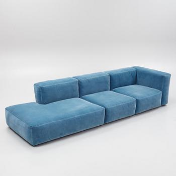 Modular a three-piece 'Mags Soft' modular sofa, HAY, Denmark.