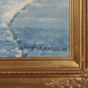 WIKTOR KORECKI, olja på duk, signerad.