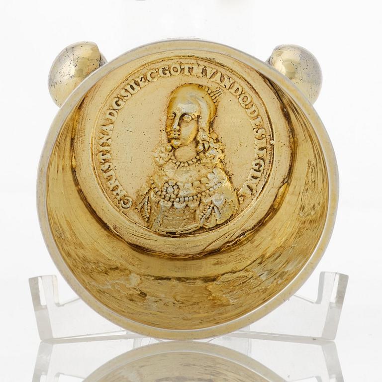 A Swedish Baroque parcel-gilt silver beaker, mark of Per Eriksson (Jönköping 1656-1661-).